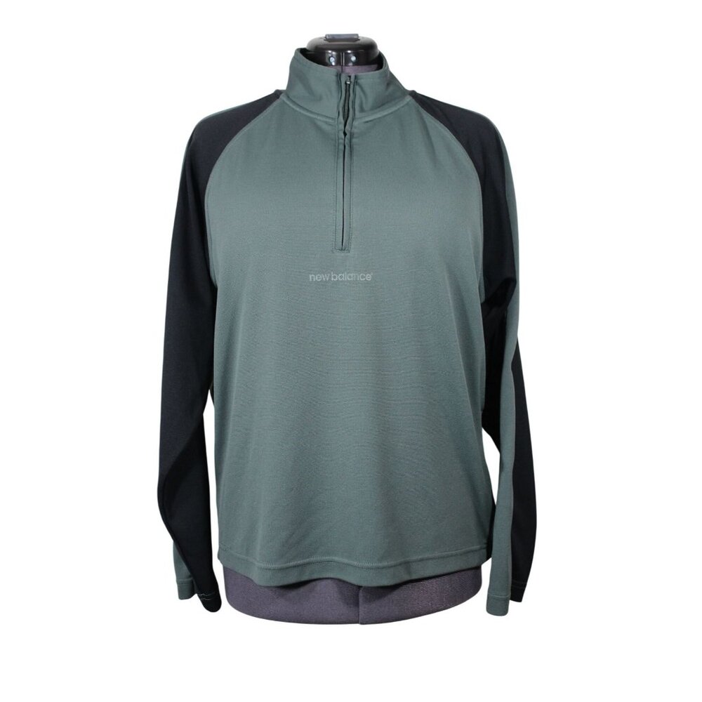New Balance men's 1/2 zip mock neck performance pullover sweatshirt L